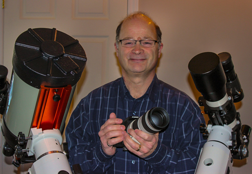 Photo of Paul Owen, host of the Photographing the Night Sky astronomy course series in November 2017