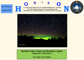 Cover photo by Trudy Almon for the RASC NB Horizon Newsletter for Autumn 2021.