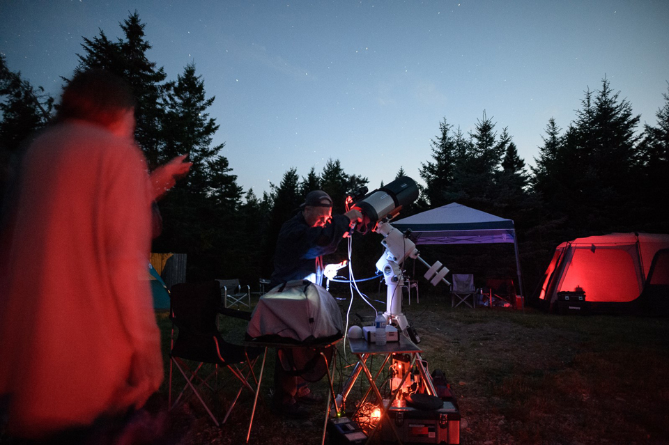 Photo of the Fundy StarGaze 2017 (from Fundy Park Facebook Page).