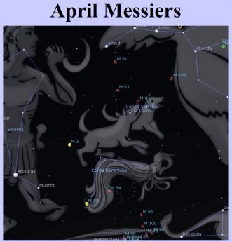 Link to the pdf file of Curt Nason's list of Messier targets for April.