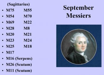 A list of Messier objects for September by Curt Nason in pdf format.
