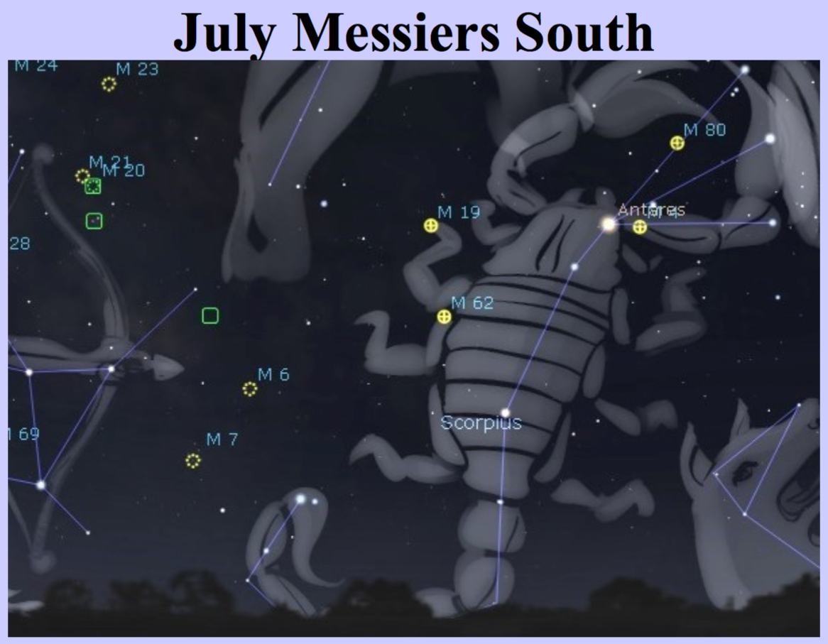 July Messiers-South-night sky targets by Curt Nason.